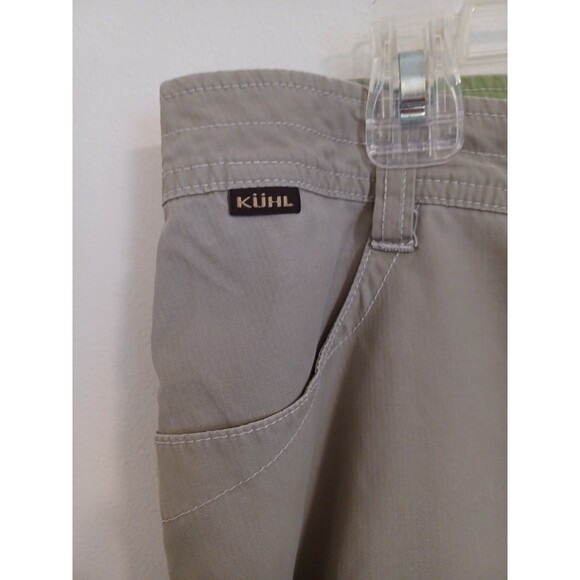 Kuhl Dry Stretch Capri Pants Womens 14 Khaki Tan Hiking Outdoor Active Stretch - Picture 3 of 10